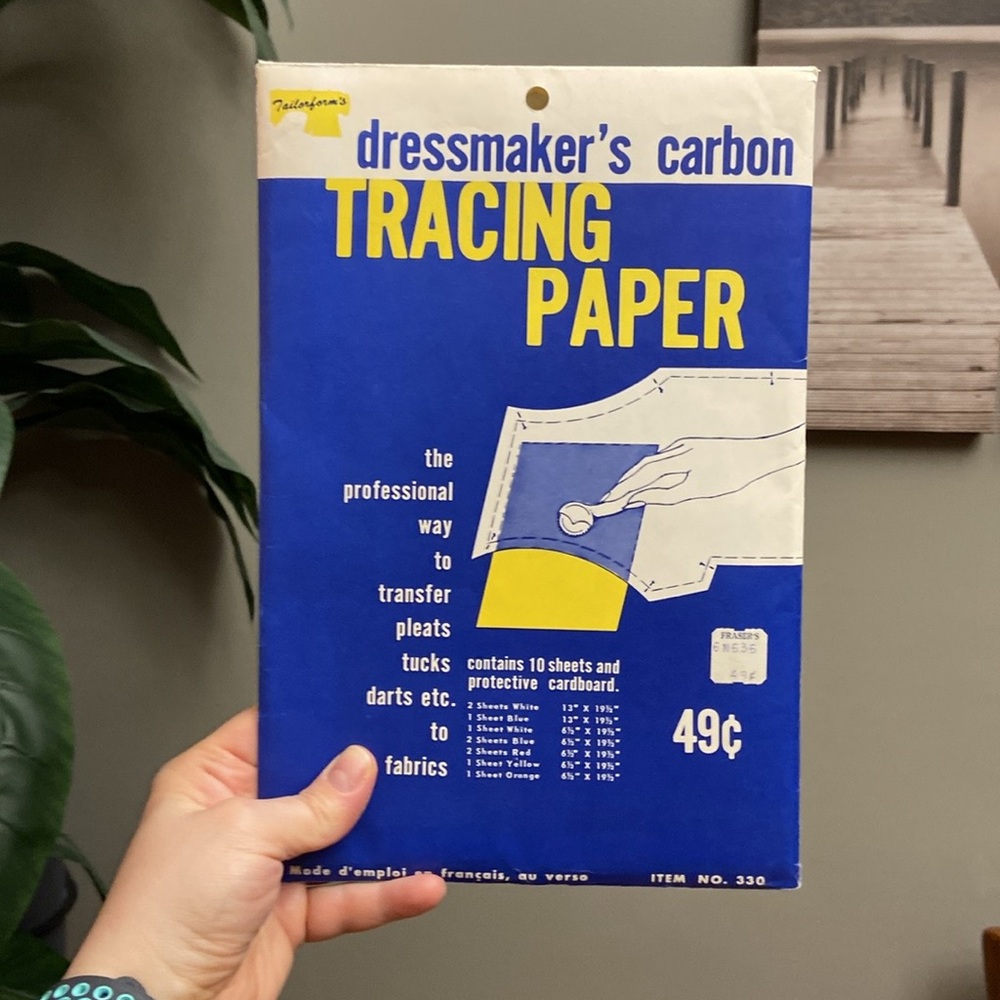 Vintage 1960s Tailor Sewing Dressmaker’s Carbon Tracing Paper New Old Stock